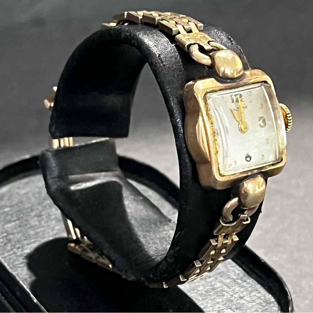 Waltham 10k Gold Filled Ladies Tank Watch